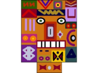 Sticker Custom Preview Image #079757 International Africa Art Design Mask13