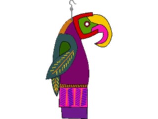 Sticker Custom Preview Image #079794 International Africa Clothing Accessories Earring Parrot