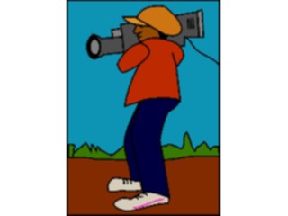 Sticker Custom Preview Image #079822 International Africa Occupations Cameraman