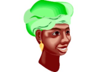 Sticker Custom Preview Image #079863 International Africa People Cartoons Girl