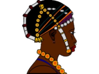 Sticker Custom Preview Image #079866 International Africa People Cartoons Headdress2