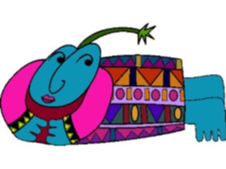 Sticker Custom Preview Image #079878 International Africa People Cartoons Laying Down2