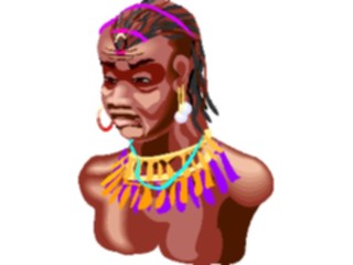 Sticker Custom Preview Image #079888 International Africa People Cartoons Masai