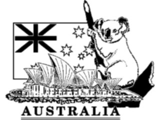 Sticker Custom Preview Image #079938 International Australia Australia Title2