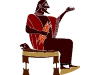 Sticker Custom Preview Image #080147 International Greece People Man Sitting