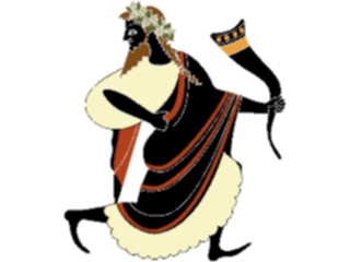 Sticker Custom Preview Image #080154 International Greece People Manwith Horn