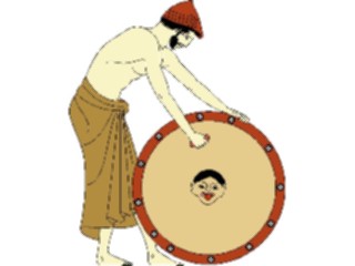 Sticker Custom Preview Image #080155 International Greece People Manwith Shield