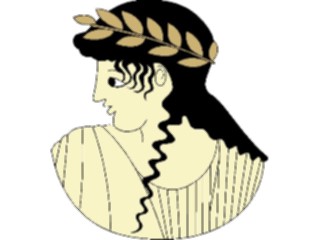 Sticker Custom Preview Image #080162 International Greece People Profile Female1