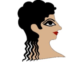 Sticker Custom Preview Image #080168 International Greece People Profile Female7