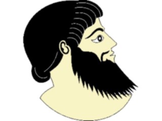 Sticker Custom Preview Image #080169 International Greece People Profile Male01