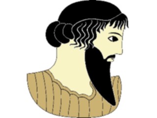 Sticker Custom Preview Image #080173 International Greece People Profile Male05