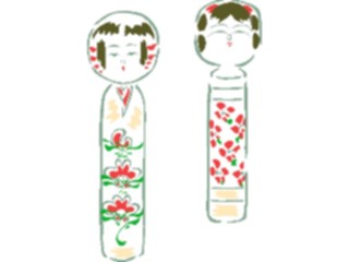 Sticker Custom Preview Image #080224 International Japan General Dolls Wooden