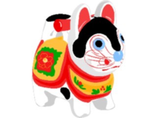 Sticker Custom Preview Image #080264 International Japan General Lucky Dog