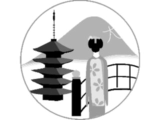 Sticker Custom Preview Image #080345 International Japan Symbols Characters Kyoto