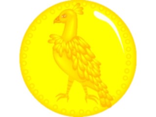 Sticker Custom Preview Image #080403 International Miscellaneous Coin Bird