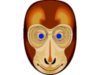 Sticker Custom Preview Image #080445 International Miscellaneous Mask Monkey