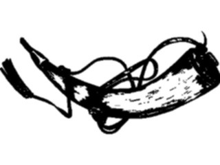 Sticker Custom Preview Image #080477 International Miscellaneous Viking Horn2