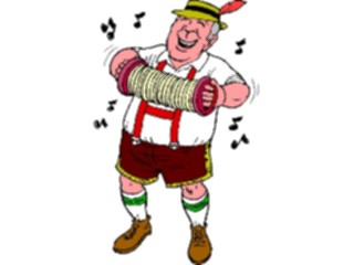 Sticker Custom Preview Image #080588 International People Cartoons Accordion Player