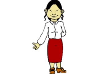 Sticker Custom Preview Image #080596 International People Cartoons Asian Woman2