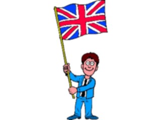 Sticker Custom Preview Image #080609 International People Cartoons British Boy Flag