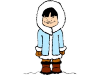 Sticker Custom Preview Image #080653 International People Cartoons Eskimo