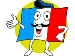 Sticker Custom Preview Image #080656 International People Cartoons French Flag Man