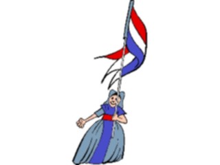 Sticker Custom Preview Image #080657 International People Cartoons French Woman