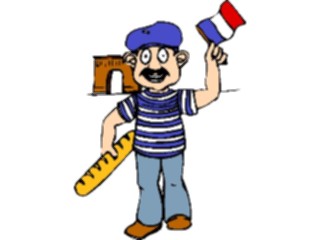 Sticker Custom Preview Image #080658 International People Cartoons Frenchman1