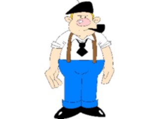 Sticker Custom Preview Image #080659 International People Cartoons Frenchman2