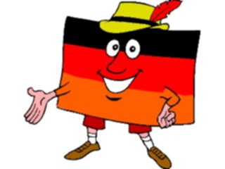 Sticker Custom Preview Image #080665 International People Cartoons German Flag Man