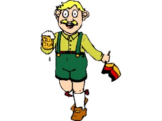 Sticker Custom Preview Image #080667 International People Cartoons German Man