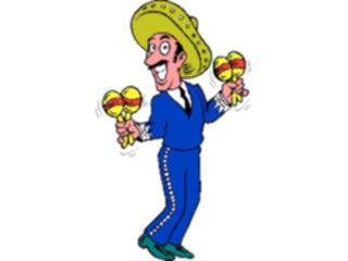 Sticker Custom Preview Image #080700 International People Cartoons Maracas Player