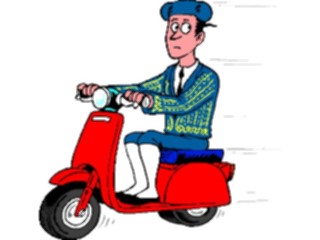 Sticker Custom Preview Image #080706 International People Cartoons Matadoron Scooter