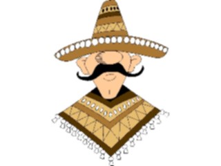 Sticker Custom Preview Image #080711 International People Cartoons Mexican Man1