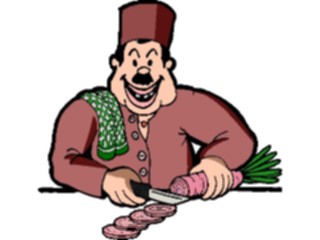 Sticker Custom Preview Image #080713 International People Cartoons Middle Eastern Chef1