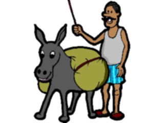 Sticker Custom Preview Image #080715 International People Cartoons Middle Eastern Farmer