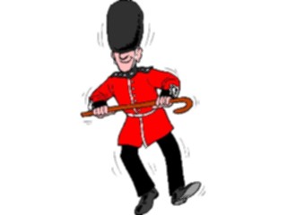 Sticker Custom Preview Image #080735 International People Cartoons Palace Guard Dancing