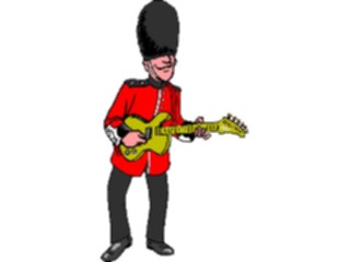 Sticker Custom Preview Image #080739 International People Cartoons Palace Guard Playing Guitar