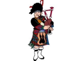 Sticker Custom Preview Image #080756 International People Cartoons Scottish Man Bagpipe2