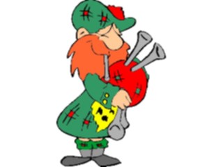 Sticker Custom Preview Image #080757 International People Cartoons Scottish Man Bagpipe3