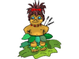 Sticker Custom Preview Image #080770 International People Cartoons Tribal Boy1