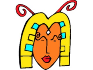 Sticker Custom Preview Image #080777 International People Cartoons Tribal Woman