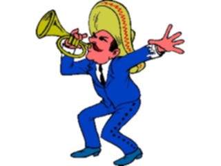 Sticker Custom Preview Image #080778 International People Cartoons Trumpet Player