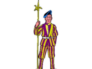 Sticker Custom Preview Image #080779 International People Cartoons Vatican Guard1