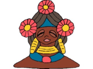 Sticker Custom Preview Image #080783 International People Cartoons Woman