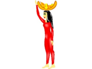 Sticker Custom Preview Image #080856 International People Images Egyptian Womanwith Fruit