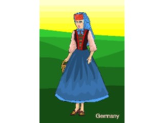 Sticker Custom Preview Image #080873 International People Images German Woman2