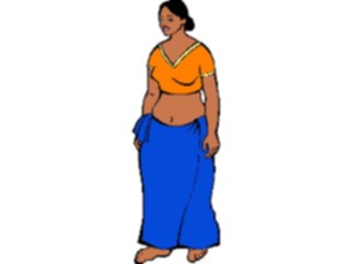 Sticker Custom Preview Image #080889 International People Images Indian Woman3