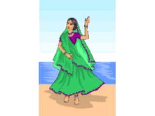 Sticker Custom Preview Image #080890 International People Images Indian Woman4