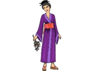 Sticker Custom Preview Image #081117 International People Images Womanin Kimono